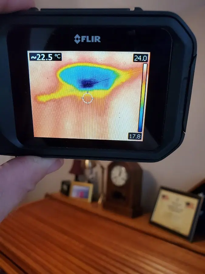 Thermal imaging inspection for water damage in Hillside